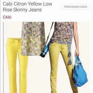 CAbi Citron skinny jeans size 14